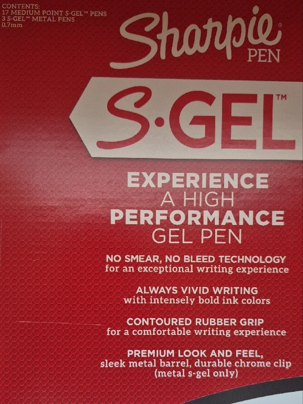 NIB Sharpie S-Gel Medium Point 0.7mm Gel Pens - 20 Count Gift Pack